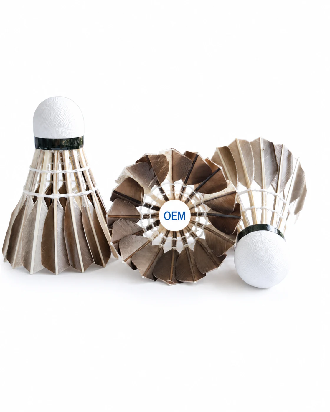 Natural Cork Base & Flight Stability - Badminton Shuttlecock OEM