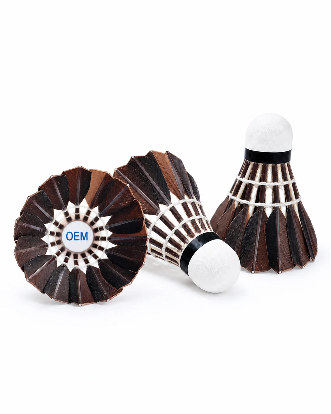 Natural Cork Base & Flight Stability - Badminton Shuttlecock OEM