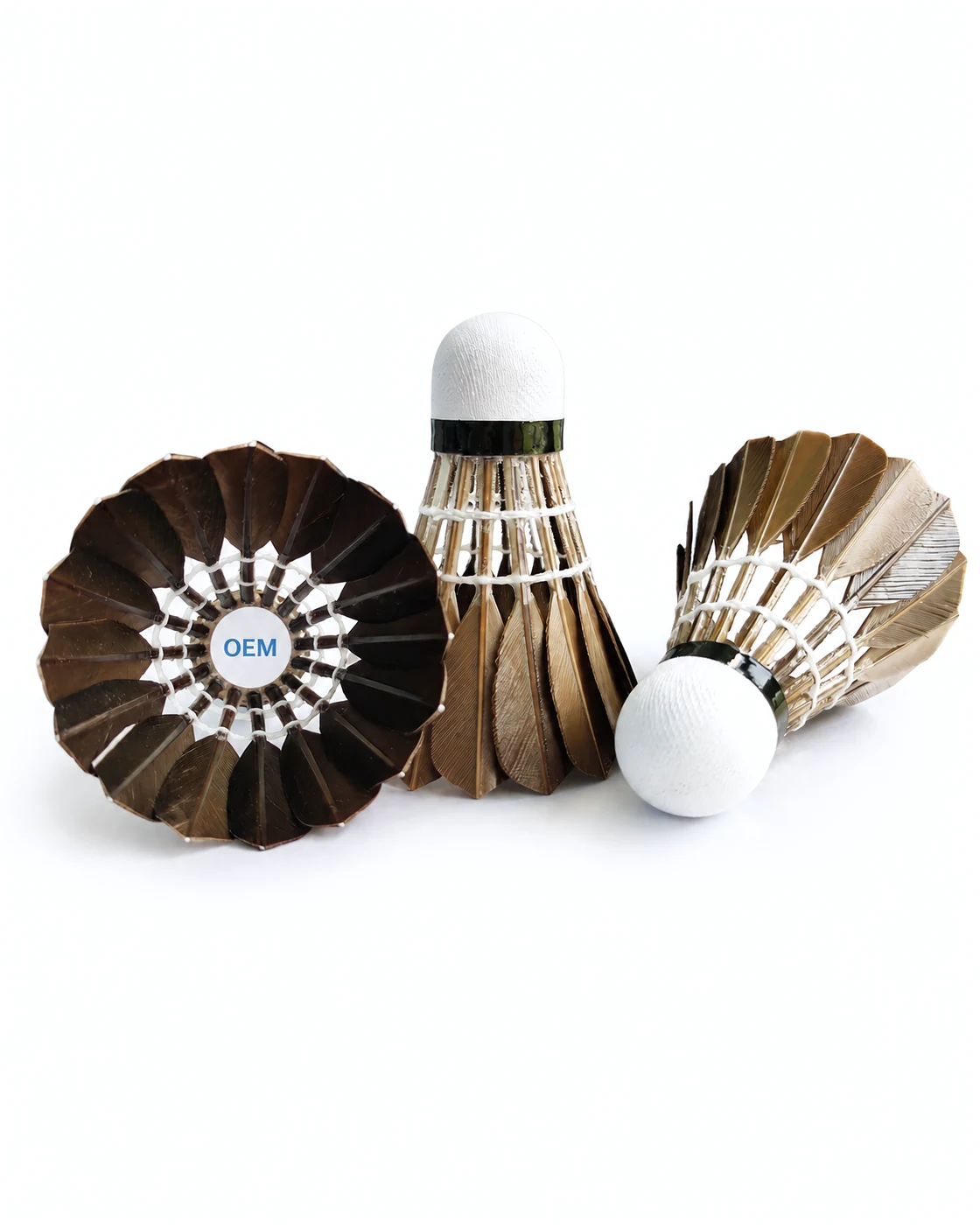 Natural Cork Base & Flight Stability - Badminton Shuttlecock OEM