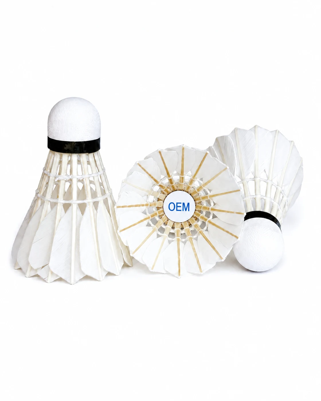 Natural Cork Base & Flight Stability - Badminton Shuttlecock OEM