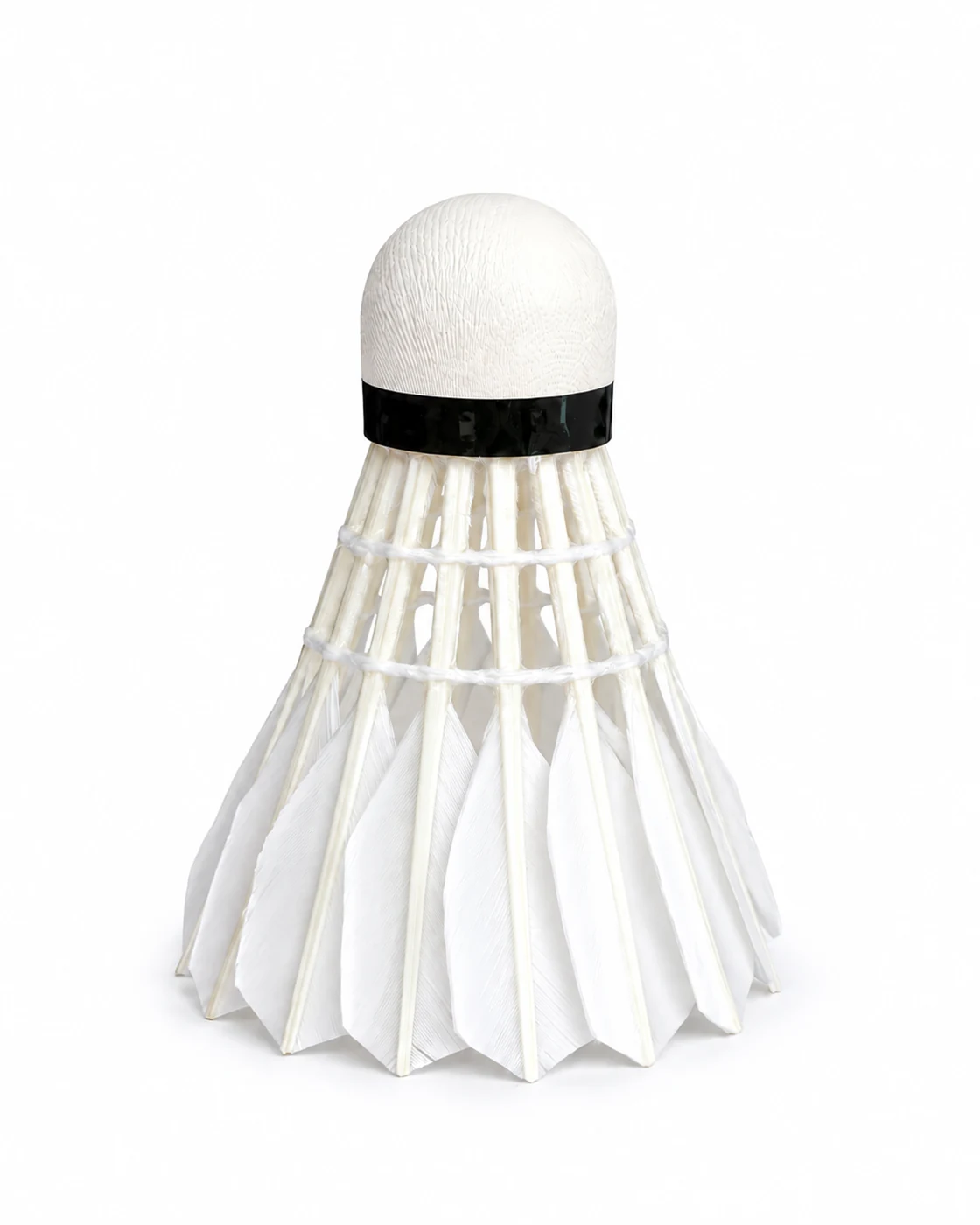 D606 Selected Washed Mallard Duck Full-Round Composite Natural Cork Shuttlecock Detail Structure - Badminton Shuttlecock OEM