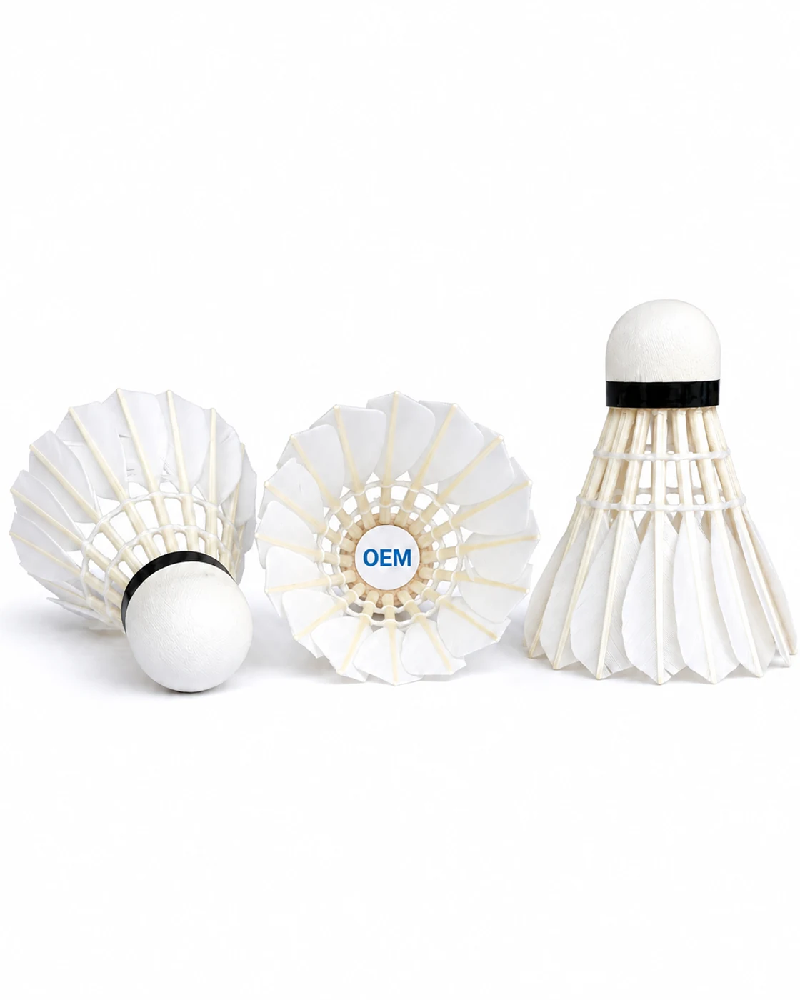 Natural Cork Base & Flight Stability - Badminton Shuttlecock OEM