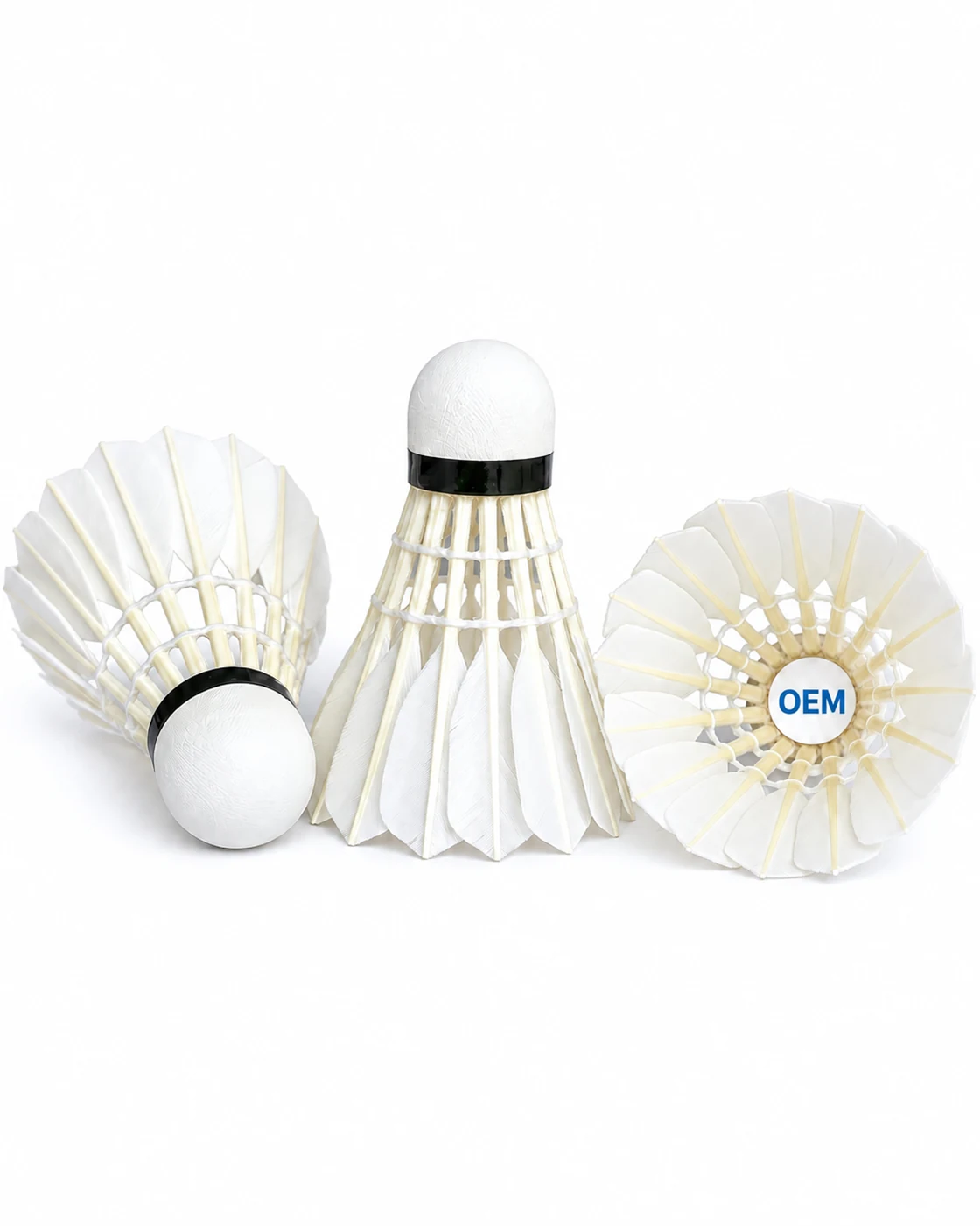 Natural Cork Base & Flight Stability - Badminton Shuttlecock OEM