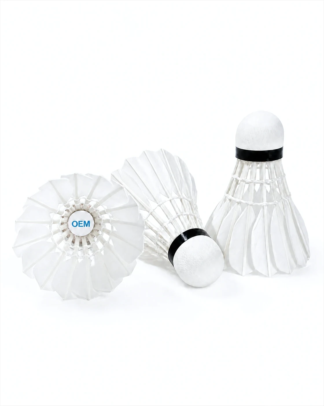 Natural Cork Base & Flight Stability - Badminton Shuttlecock OEM