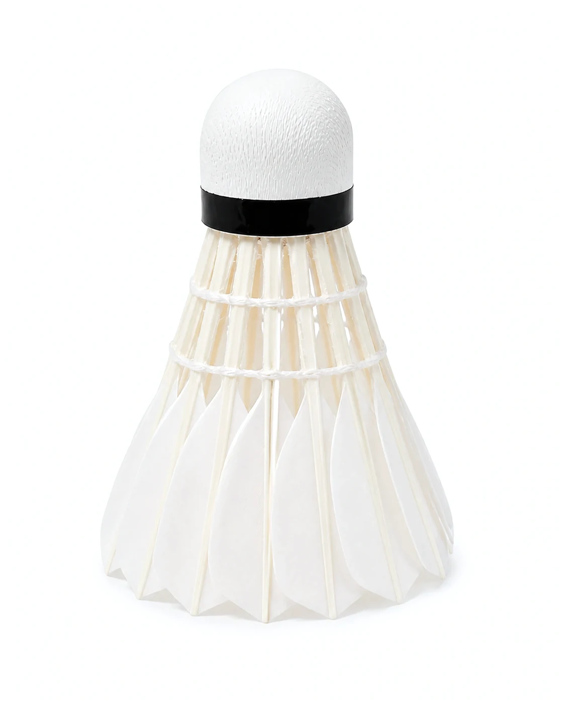 D501 Grade 1-2 Teal Duck Humpback Composite Natural Cork Shuttlecock Detail Structure - Badminton Shuttlecock OEM